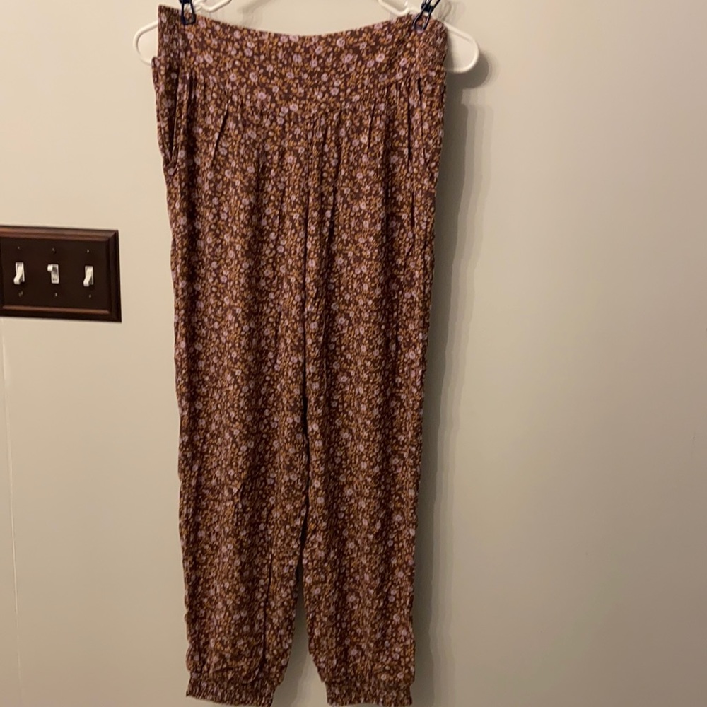 aerie size small floral hippie pants